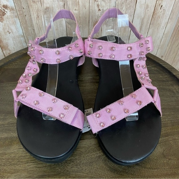 TORRID Velcro Strap Studded Sandal Size 9.5 WW Extra Wide Width - Picture 2 of 13